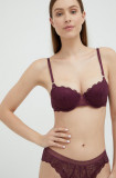 Dkny sutien culoarea violet, dantela, neted