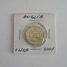 M3 C50 - Moneda foarte veche - Anglia - o lira sterlina - 2001