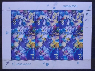 2001-Ukraina-Europa-Bl.-MNH foto