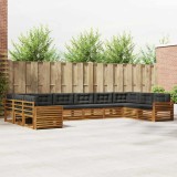 vidaXL Seturi de canapele cu pernă 6 pcs Natural și Antracit 3374217