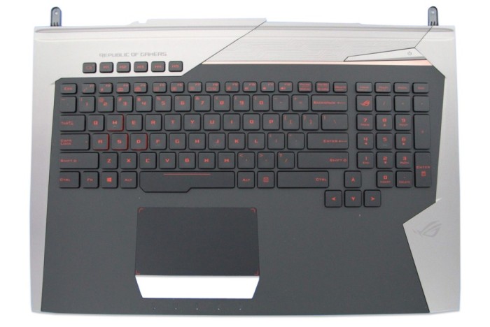 Carcasa superioara cu tastatura palmrest Laptop Gaming, Asus, ROG G752V, G752VM, G752VS, G752VSK, G752VT, 90NB0D71-R30US0, 13NB09Y0AP0431, 13N0-SIA0G3