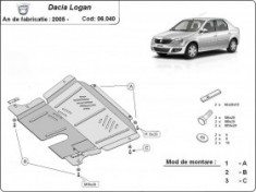 Scut motor metalic Dacia Logan dupa 2005 - SMM19307 foto