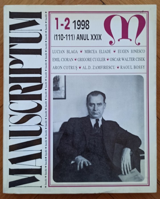 Manuscriptum nr. 1-2 din 1998