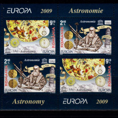 RO 2008 LP 1832 b " Europa 2009 - Astronomie " ,colita nr. 445 II , MNH