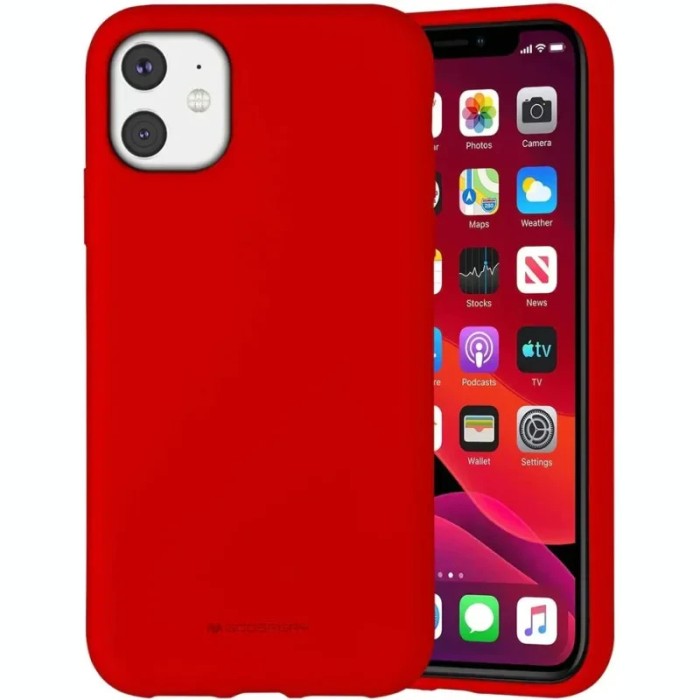 Husa Cover Mercury Silicon Jellysoft pentru Iphone 14 Rosu