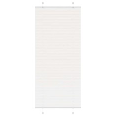 Jaluzea plisata alb 85x200 cm Latime tesatura 84,4cm poliester foto