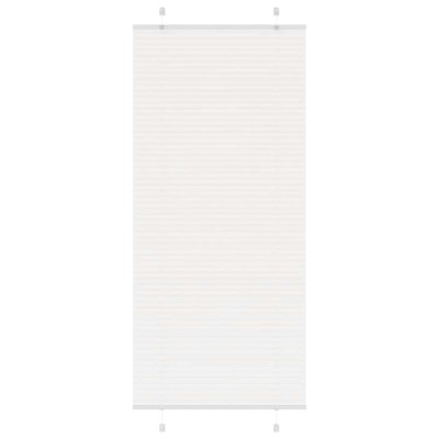 Jaluzea plisată alb 85x200 cm Lățime țesătură 84,4cm poliester foto