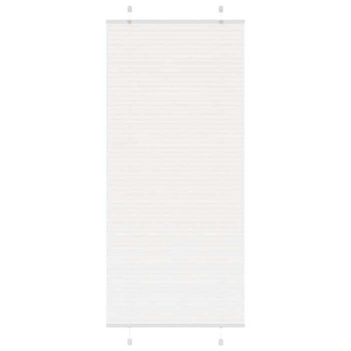 Jaluzea plisată alb 85x200 cm Lățime țesătură 84,4cm poliester