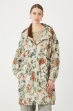 Medicine hanorac femei, culoarea bej, de tranzitie, oversize