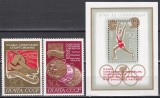 URSS 1972 - Victorii URSS la Jocurile Olimpice - M&uuml;nchen, Serie + Colita, MNH