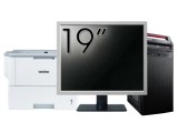 Pachet Calculator LENOVO ThinkCentre E73 Tower, Intel Core i5-4460s 2.90GHz, 8GB DDR3, 240GB SSD, DVD-RW + Monitor 19&amp;quot; &amp; Imprimanta Brother HL-L6