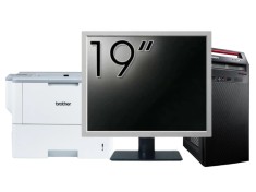 Pachet Calculator LENOVO ThinkCentre E73 Tower, Intel Core i5-4460s 2.90GHz, 8GB DDR3, 240GB SSD, DVD-RW + Monitor 19&amp;quot; &amp; Imprimanta Brother HL-L6