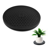 Platou rotativ 25 cm cu rulmenți cu bile din oțel, suprafață cu model romb, 360&deg; - Negru