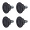 Picior pentru mobila &Oslash; 28 mm, filet M6 x 12 mm, negru, 4 buc / set