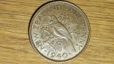 Noua zeelanda - moneda de colectie raruta - 1 penny 1940 AU/UNC - bronz - George VI - bijuterie !, Australia si Oceania