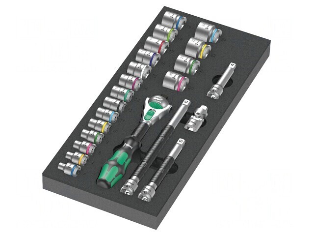 Set Chei Tubulare 6 Puncte 3/8 Inch 23 Bucăți