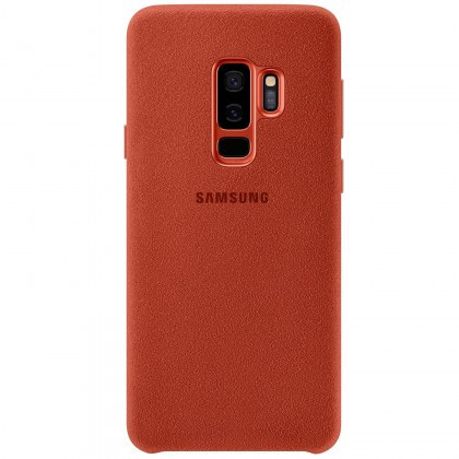 Husa Samsung G965 Galaxy S9 Plus Alcantara EF-XG965AREGWW Rosu Blister Original