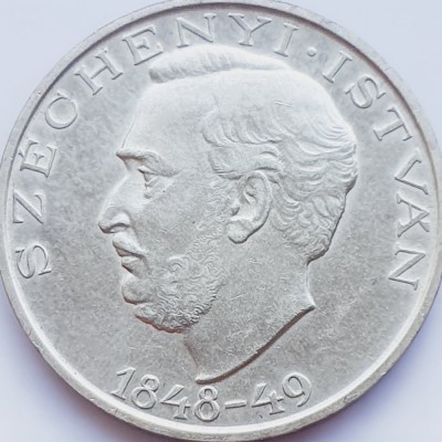542 Ungaria 10 Forint 1948 Revolution of 1848 km 538 argint foto