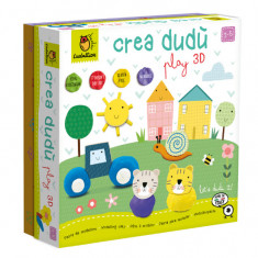 Set creativ, modele 3D din plastilina, Crea Dudu, +3 ani, Ludattica