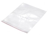 Pungă cu fermoar 300mm x 250mm polietilenă
