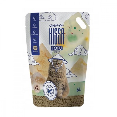 Kissa, asternut pisici, Tofu - cafea, 6l, 2.5kg foto