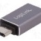 Cablu USB A soclu, USB C mufa, USB 2.0, USB 3.0, lungime {{Lungime cablu}}, {{Culoare izola&amp;#355;ie}}, LOGILINK - AU0042