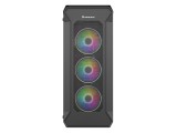 Carcasa genesis irid 505 v2 mid tower argb negru tempered glass sloturi expansiune 8 drive