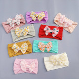 Bentita lata pentru fetite - Colored bow (Marime Disponibila: 0-12 luni,