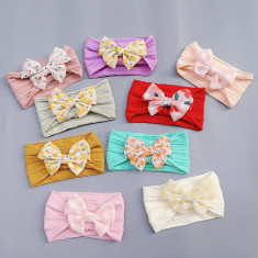 Bentita lata pentru fetite - Colored bow (Culoare: Roz, Marime Disponibila: