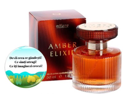 Parfum Amber Elixir Ea 50 ml + Insigna foto