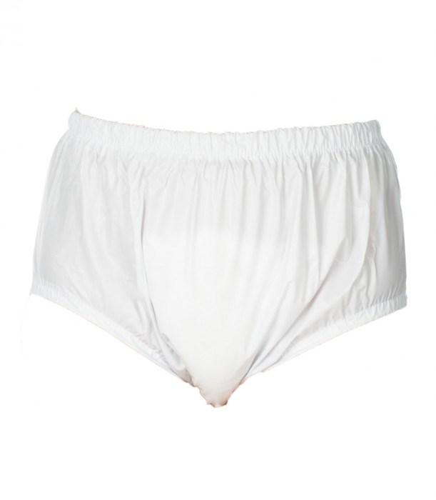 Chilot incontinenta nivel 5/5, Suprima unisex, PVC, Alb, Mar 48, elastic ascuns lat