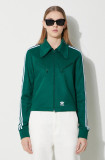 Adidas Originals bluză Montreal Track Top femei, culoarea verde, cu imprimeu, IP0630