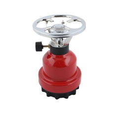 Miniaragaz camping, aprindere piezo, 19 cm, 85 g/h, metal, Rosu