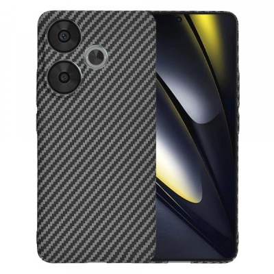 Husa pentru Xiaomi Poco F6, Techsuit, Carbonite FiberShell, Neagra foto
