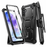 Husa pentru samsung galaxy a55 5g si folie, i-blason armorbox, black