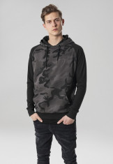 Hanorac camo contrast raglan hoody Urban Classics M EU foto