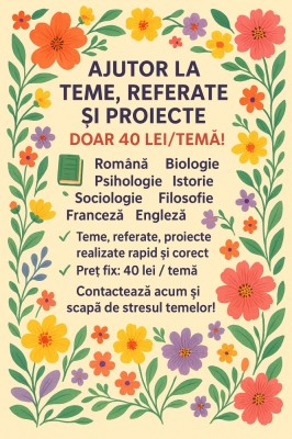 Ajutor teme, referate, proiecte foto