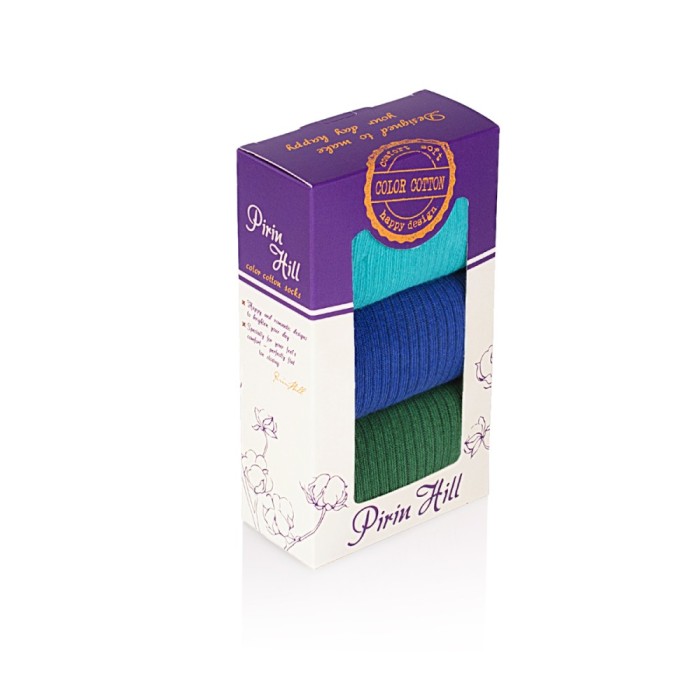 Cutie cu 3 perechi de șosete fără elastic - Classic 35-38