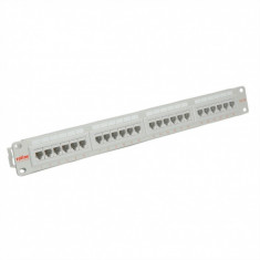 Patch Panel UTP Cat.5e, 24 porturi, gri, Roline 26.11.0347