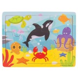 Puzzle - Lumea acvatica PlayLearn Toys, BigJigs Toys