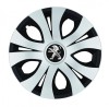 Set 4 Capace Roti Top Gri-Negru R16, Compatibil Cu Peugeot, Autohelix MSA