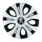 Set 4 Capace Roti Top Gri-Negru R16, Compatibil Cu Peugeot