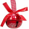 Ornament Brad Crăciun, Metalic, Clopoțel, Roșu, 4cm, Oem
