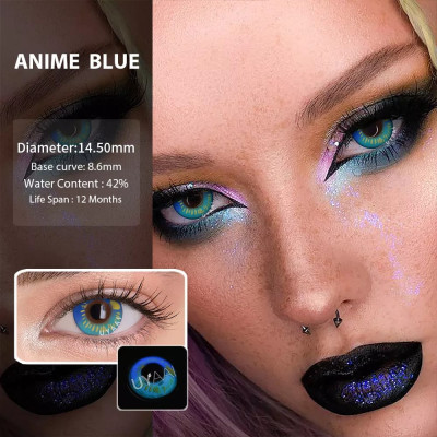 Lentile de contact colorate diverse modele cosplay - ANIME BLUE foto
