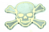 Emblema auto SKULL (CM2) (reliefata 3D) - cu banda adeziva