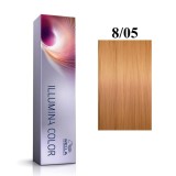 Wella Professionals, Illumina Color, Vopsea permanentă de păr, 8/05 Light Blonde Natural Mahogany, 60 ml