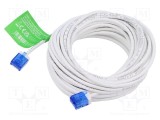 Patch cord RJ45 LOGILINK U/UTP Cat 6a alb 10m