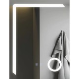 Oglinda LED Touch Korman 60x80 cm, Functie Dezaburire, Lumina Rece, Montare Baie