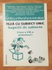 Teza cu subiect unic. Limba si literatura romana. Clasa a VIII a Partea 1