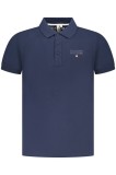 Cumpara ieftin ACCADEMIA MILITARE Tricou polo barbati, cu imprimeu, Regular fit, Bleumarin, S